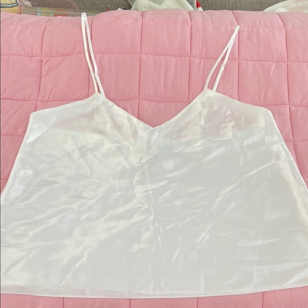 VINTAGE Elegant White Women's Camisole Top​​​​​​